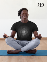 Load image into Gallery viewer, Red&#39;s Little Devil - Meditation - SRI YANTRA - sacred geometry - géométrie sacrée - t-shirt
